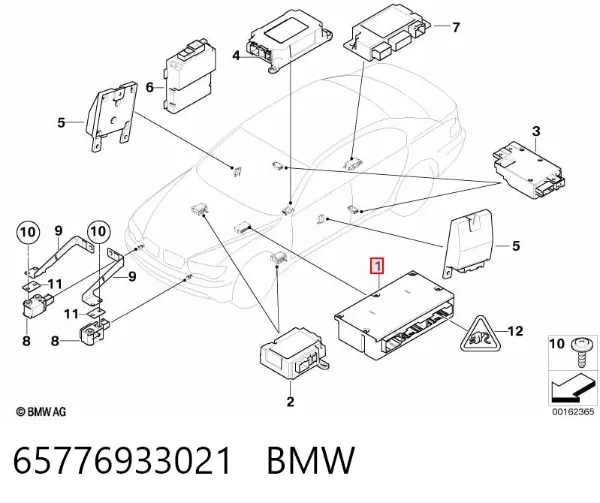 Модуль-процесор керування подушки безпеки 65776933021 BMW