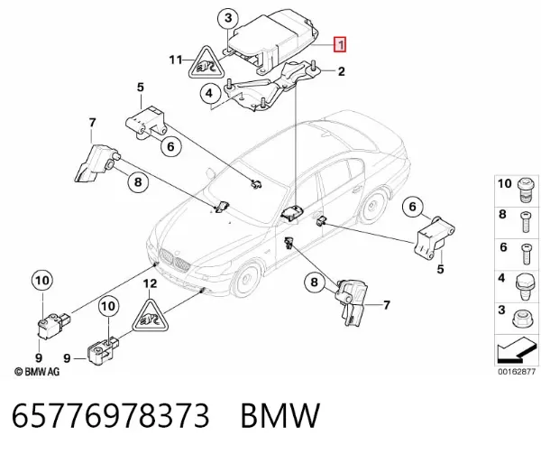 Модуль-процесор керування подушки безпеки 65776978373 BMW