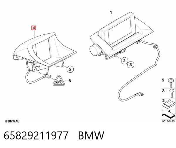 Дисплей багатофункціональний 65829211977 BMW