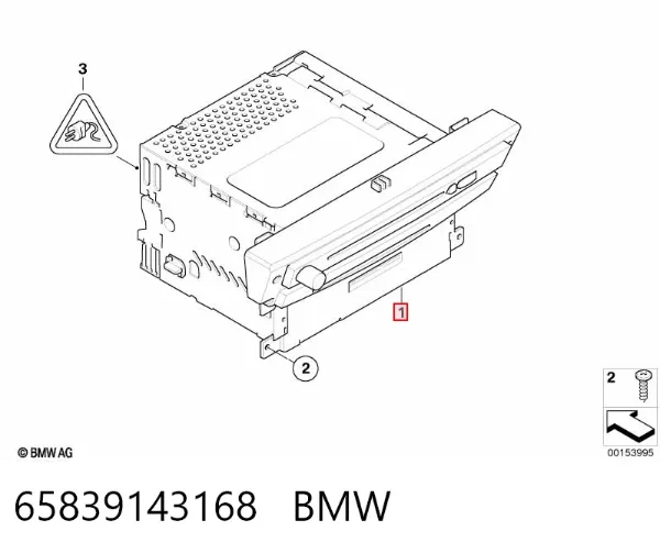 Магнітола 65839143168 BMW