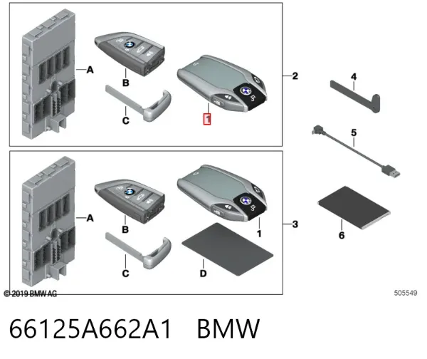  66125A662A1 BMW