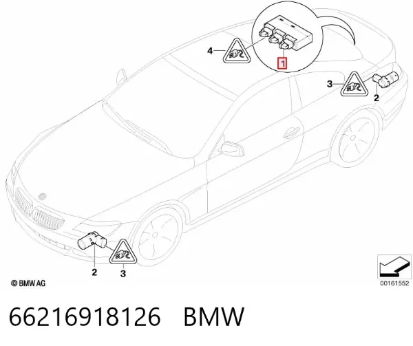 Модуль керування (ЕБУ) парктроніком 66216918126 BMW