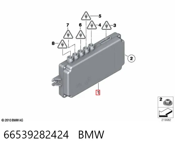 Модуль керування камерою 66539282424 BMW