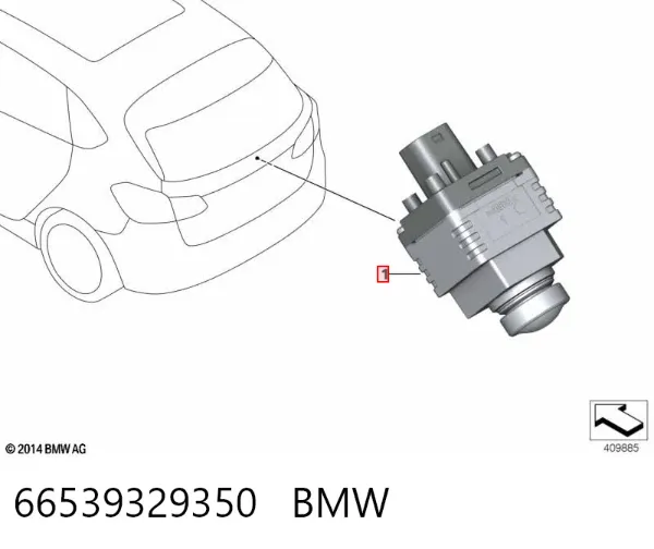 Камера системи забезпечення видимості 66539329350 BMW