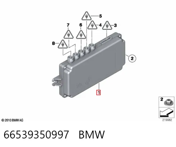 Модуль керування камерою 66539350997 BMW