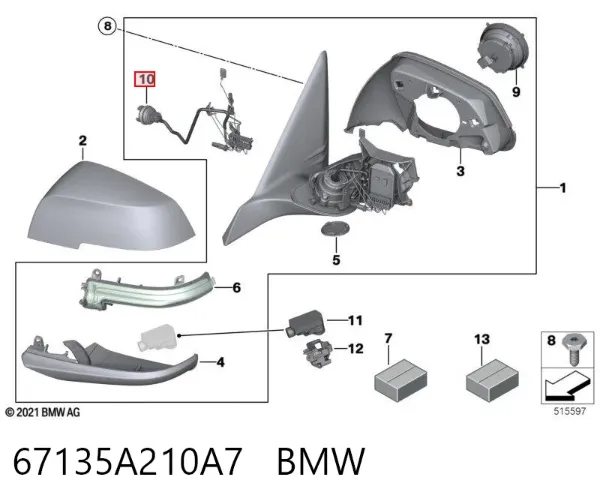  67135A210A7 BMW