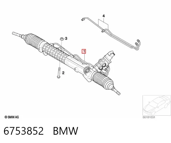 Рульова рейка 6753852 BMW