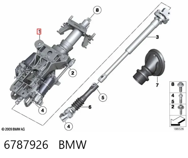 Рульова колонка 6787926 BMW