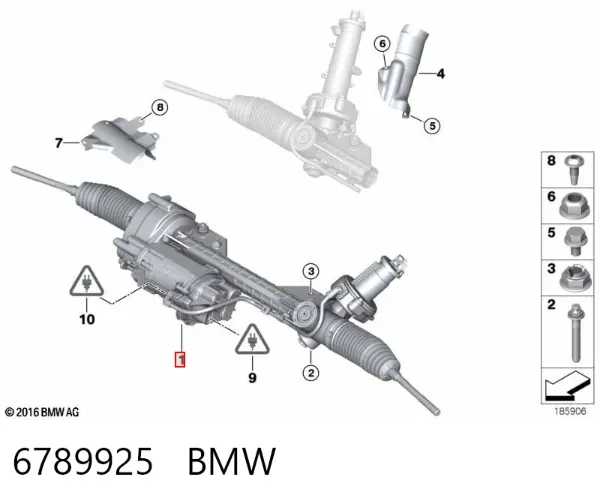 Рульова рейка 6789925 BMW