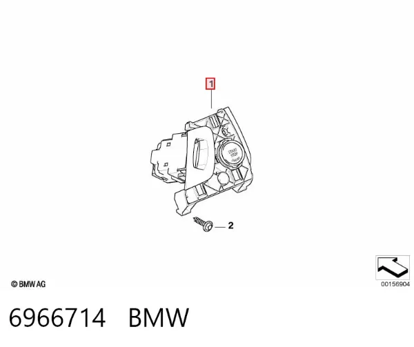 Кнопка запуску двигуна 6966714 BMW