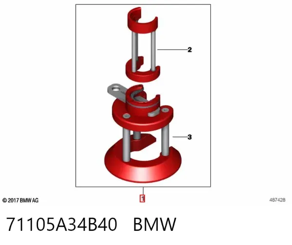  71105A34B40 BMW