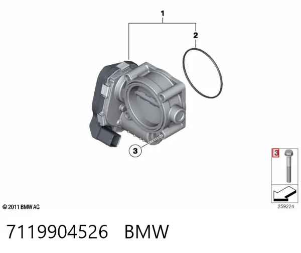Болт переднього важеля, нижнього 7119904526 BMW