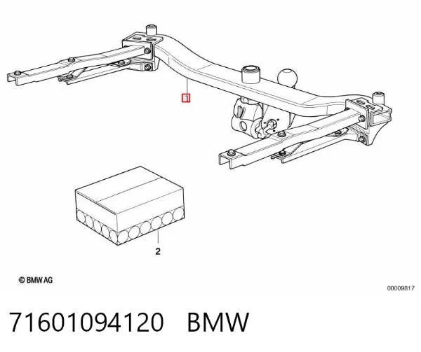 Фаркоп, куля причіпного пристрою 71601094120 BMW