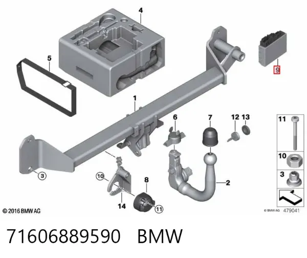  71606889590 BMW