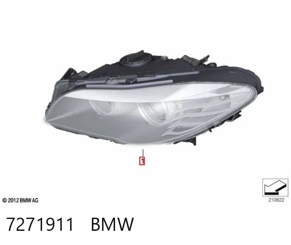 Фара ліва 7271911 BMW