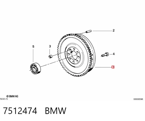 Маховик 7512474 BMW