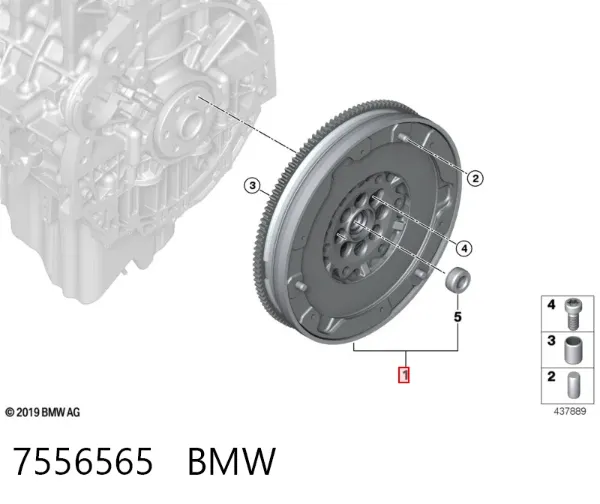 Маховик 7556565 BMW