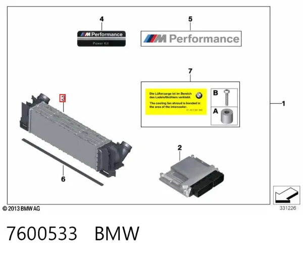 Інтеркулер 7600533 BMW