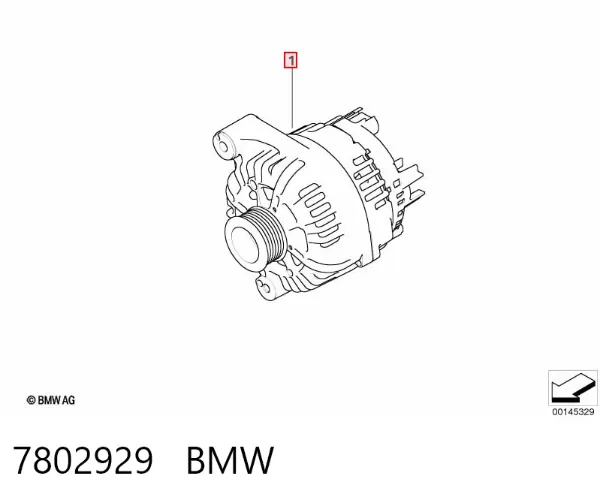 Генератор 7802929 BMW