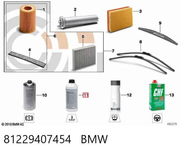 Антифріз 81229407454 BMW