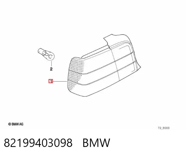 Задня права фара 82199403098 BMW