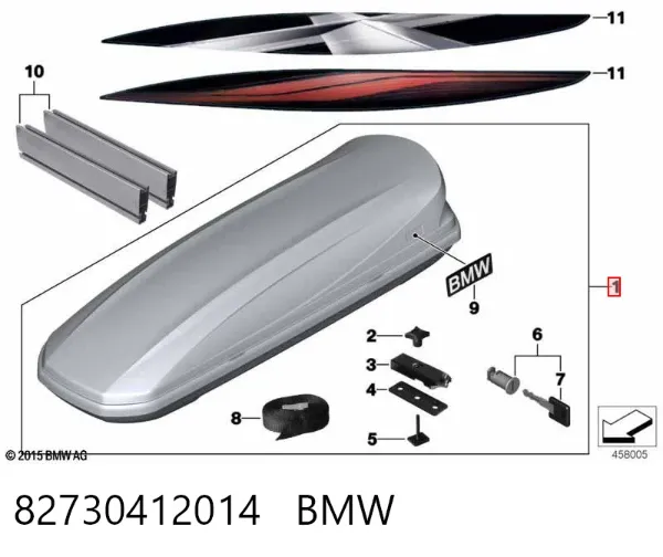 Багажник даху 82730412014 BMW