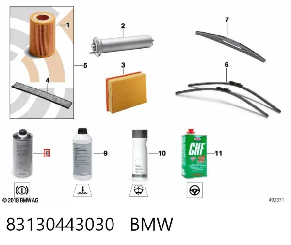 Рідина гальмівна 83130443030 BMW
