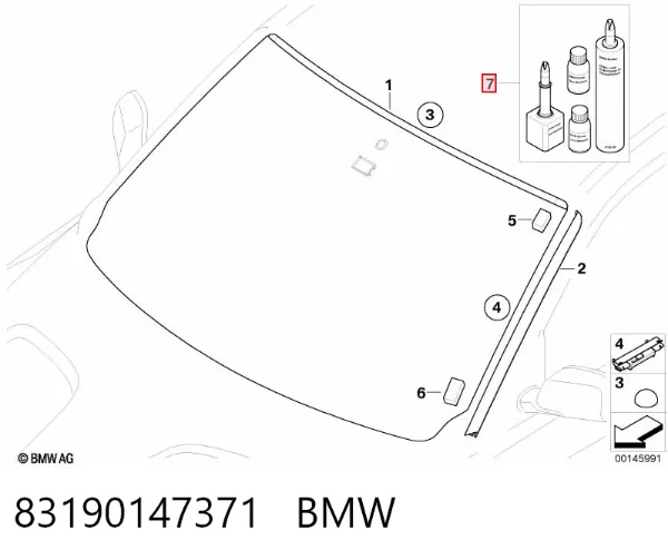 Клей-герметик для скла 83190147371 BMW