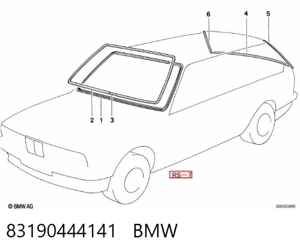 Клей-герметик для скла 83190444141 BMW