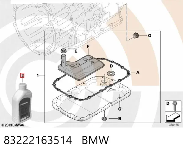 Масло трансмісії 83222163514 BMW