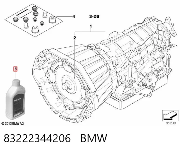 Масло трансмісії 83222344206 BMW