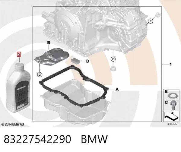 Масло трансмісії 83227542290 BMW