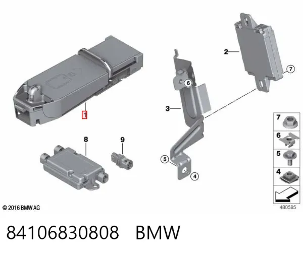  84106830808 BMW