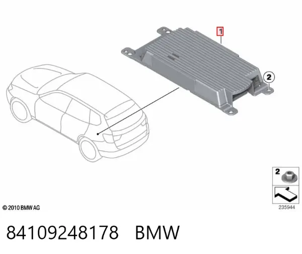 Блок керування мультимедійний 84109248178 BMW