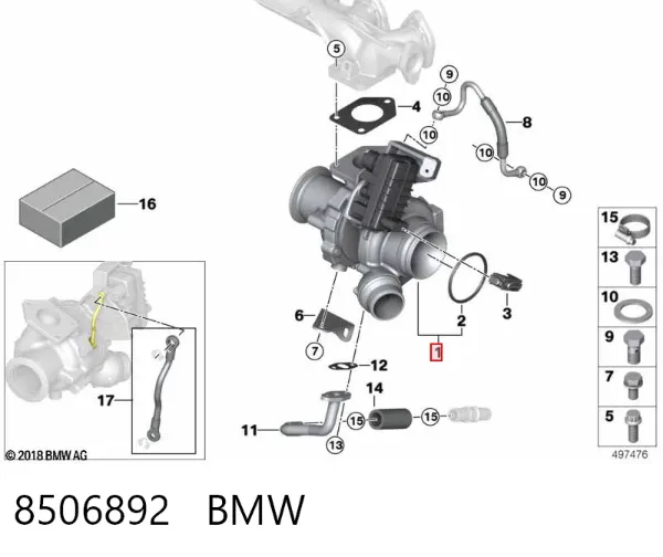 Турбіна 8506892 BMW