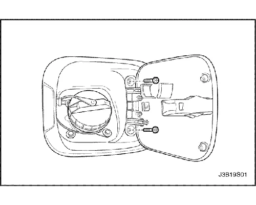Лючок бензобака Hyundai Galloper JK