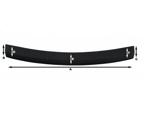 Накладка бампера заднього 7701476956 Renault (RVI)