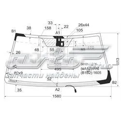 Лобове скло 5610160906 Toyota