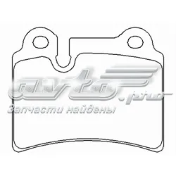 Задні гальмівні колодки T1500NA014 HELLA-PAGID