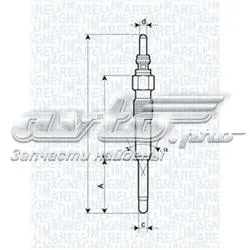 Свічка накалу UC61A Magneti Marelli