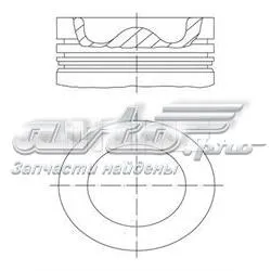 Поршень в комплекті на 1 циліндр, STD 061PI00111000 Mahle Original