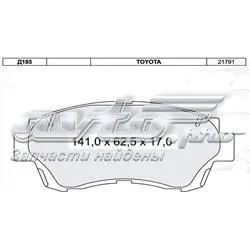 Передні тормозні колодки D185E Dafmi