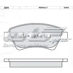 Передні тормозні колодки D202E Dafmi