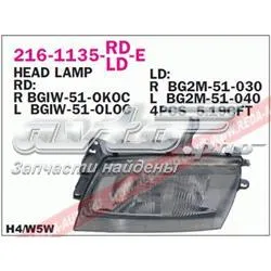 Фара ліва BG2M51040C Mazda