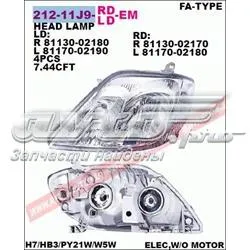 Фара права 21211J9RLDEM Depo/Loro/Abakus