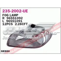 Фара протитуманна, ліва 2352002LUE Depo/Loro/Abakus