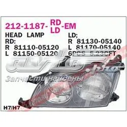 Купити Фара ліва Toyota Avensis I T22