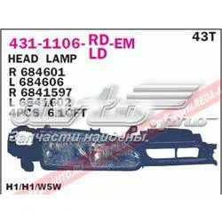 Фара права 4311106RLDEM Depo/Loro