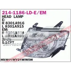  Фара ліва Mitsubishi Pajero 