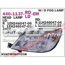 Фара ліва 4401137LLDEM Depo/Loro/Abakus